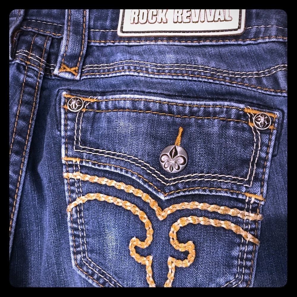 Skinny Long Rock Revival Jeans